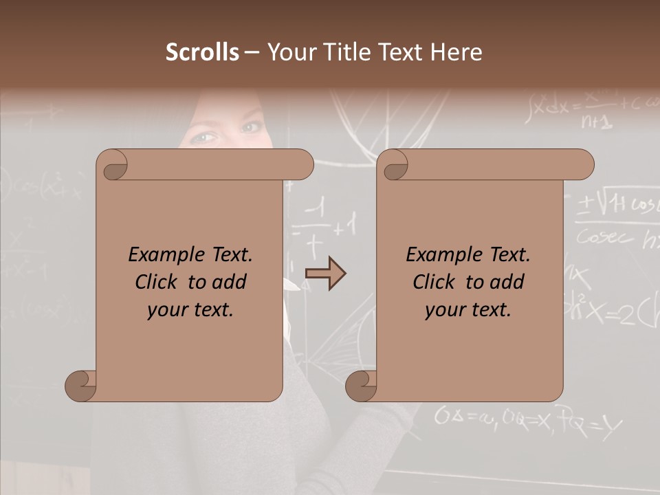Woman School Classroom PowerPoint Template
