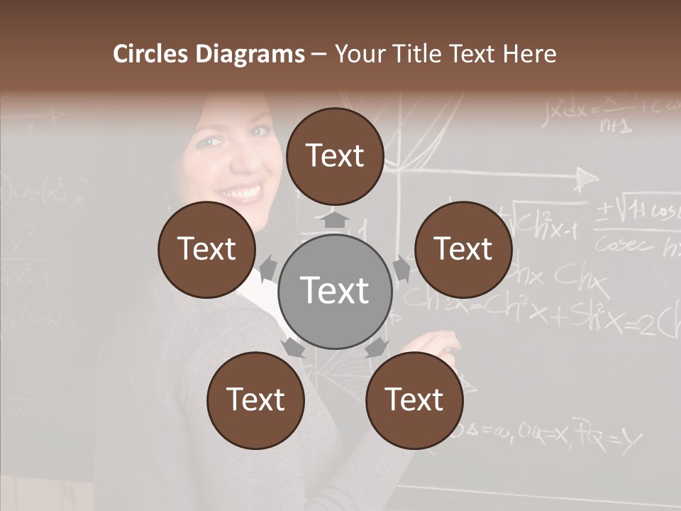 Woman School Classroom PowerPoint Template