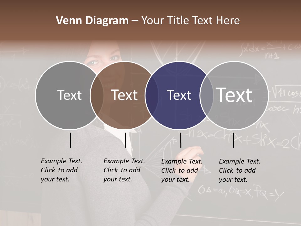 Woman School Classroom PowerPoint Template