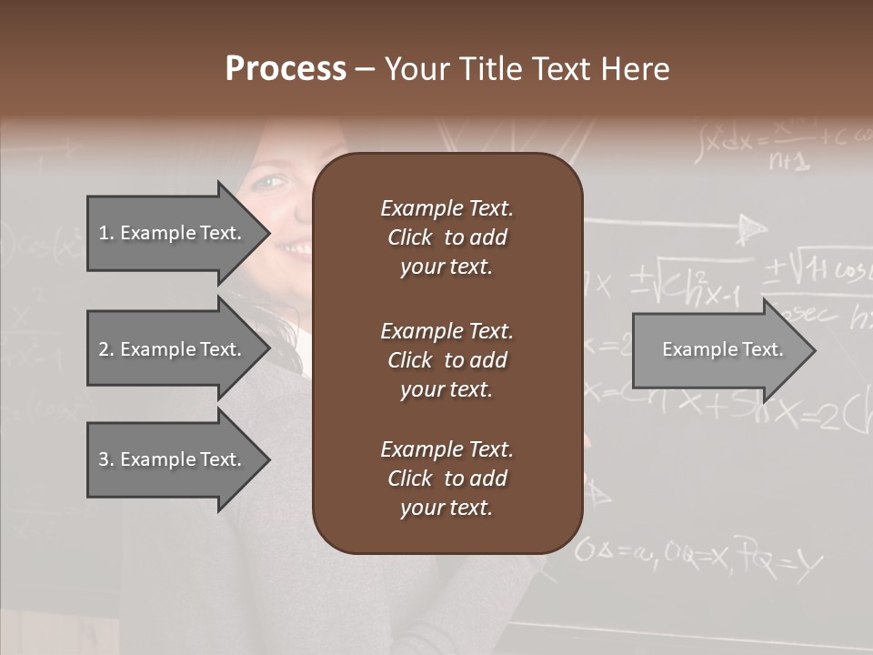 Woman School Classroom PowerPoint Template