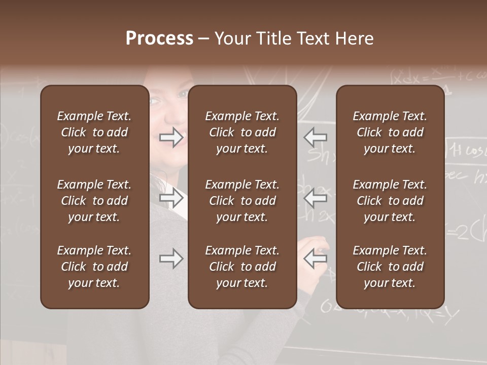 Woman School Classroom PowerPoint Template