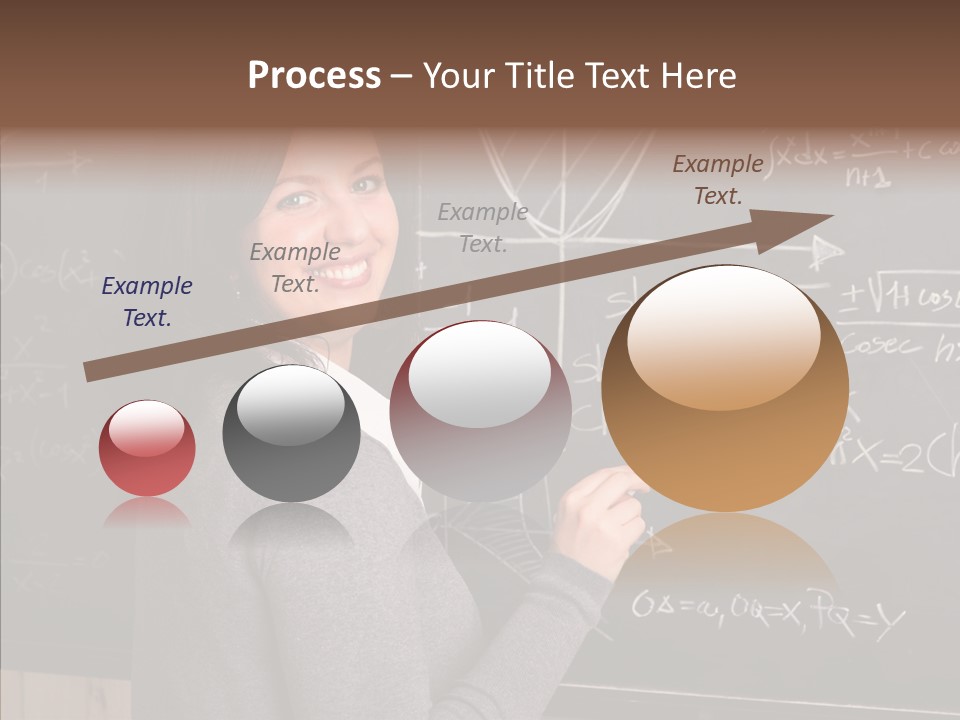 Woman School Classroom PowerPoint Template