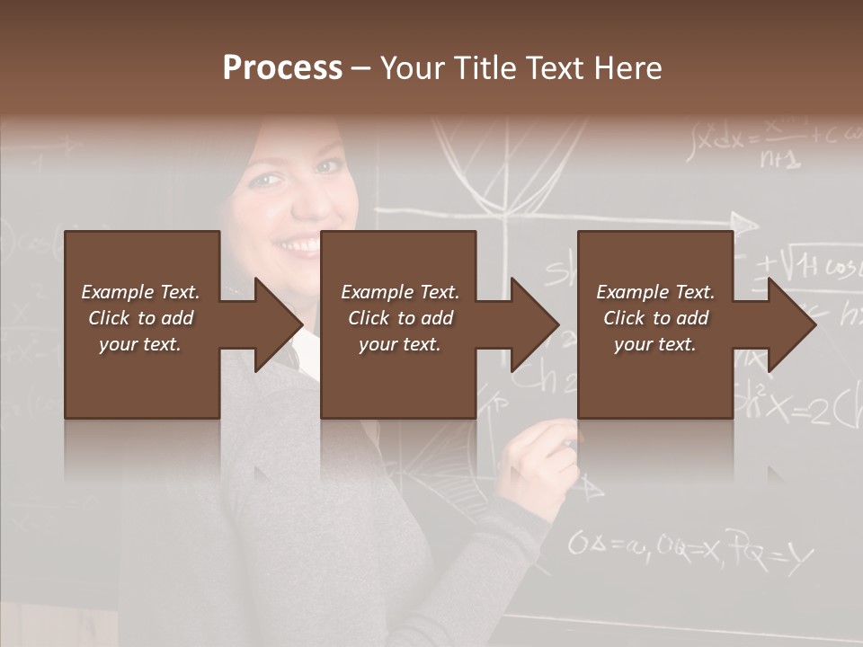 Woman School Classroom PowerPoint Template