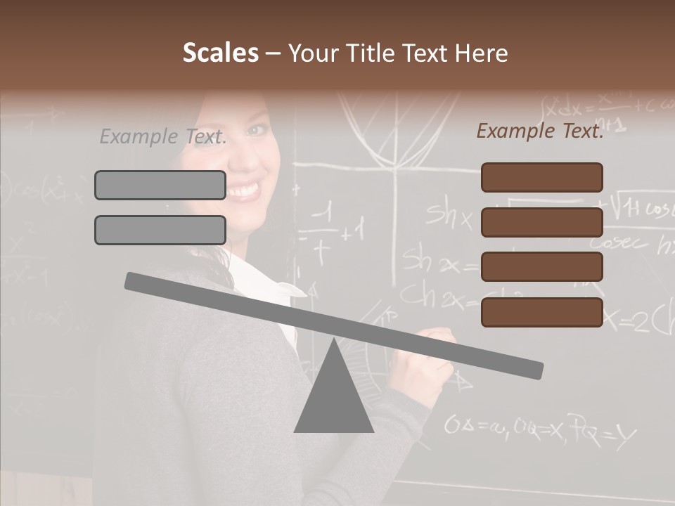 Woman School Classroom PowerPoint Template