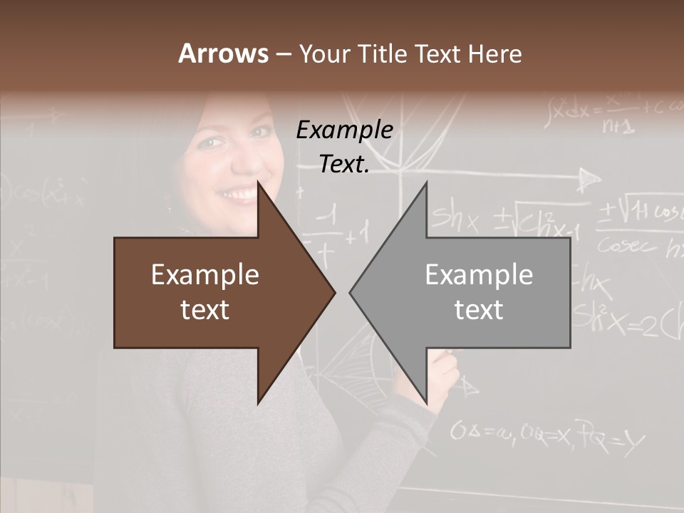 Woman School Classroom PowerPoint Template