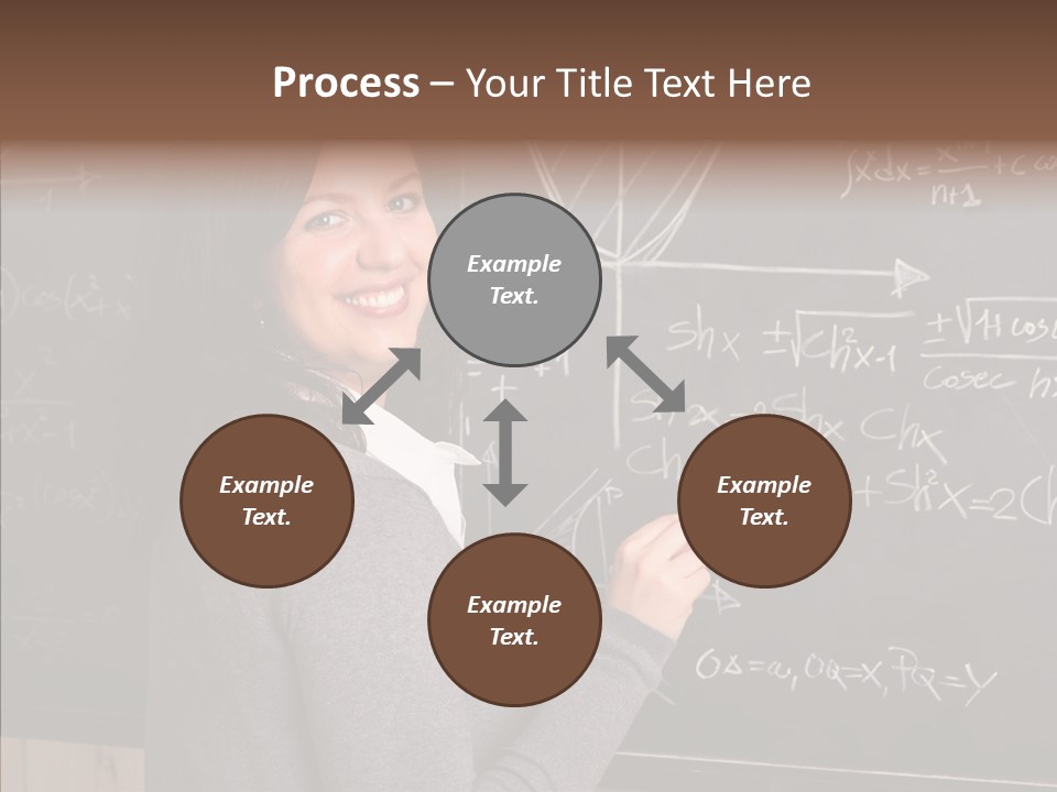 Woman School Classroom PowerPoint Template