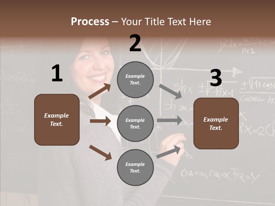 Woman School Classroom PowerPoint Template
