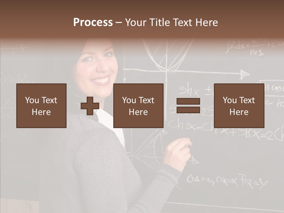 Woman School Classroom PowerPoint Template