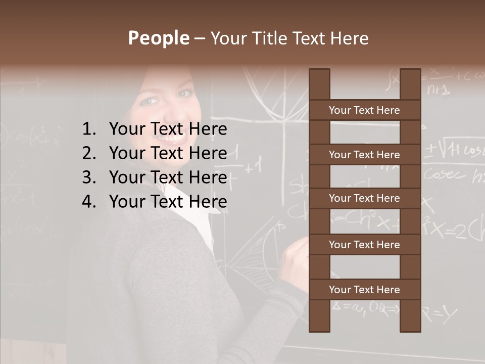 Woman School Classroom PowerPoint Template