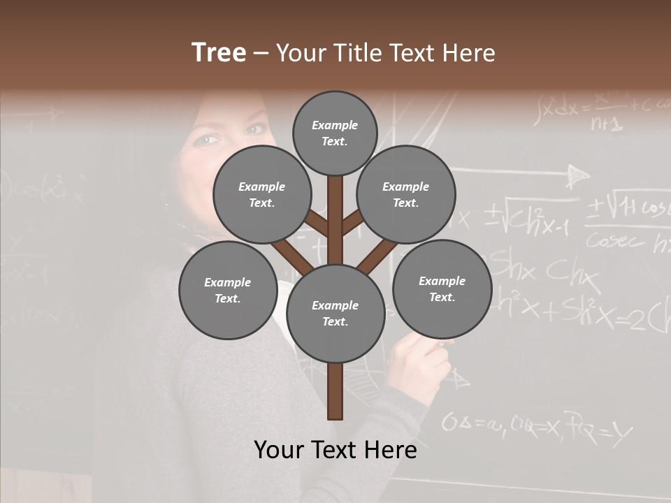 Woman School Classroom PowerPoint Template