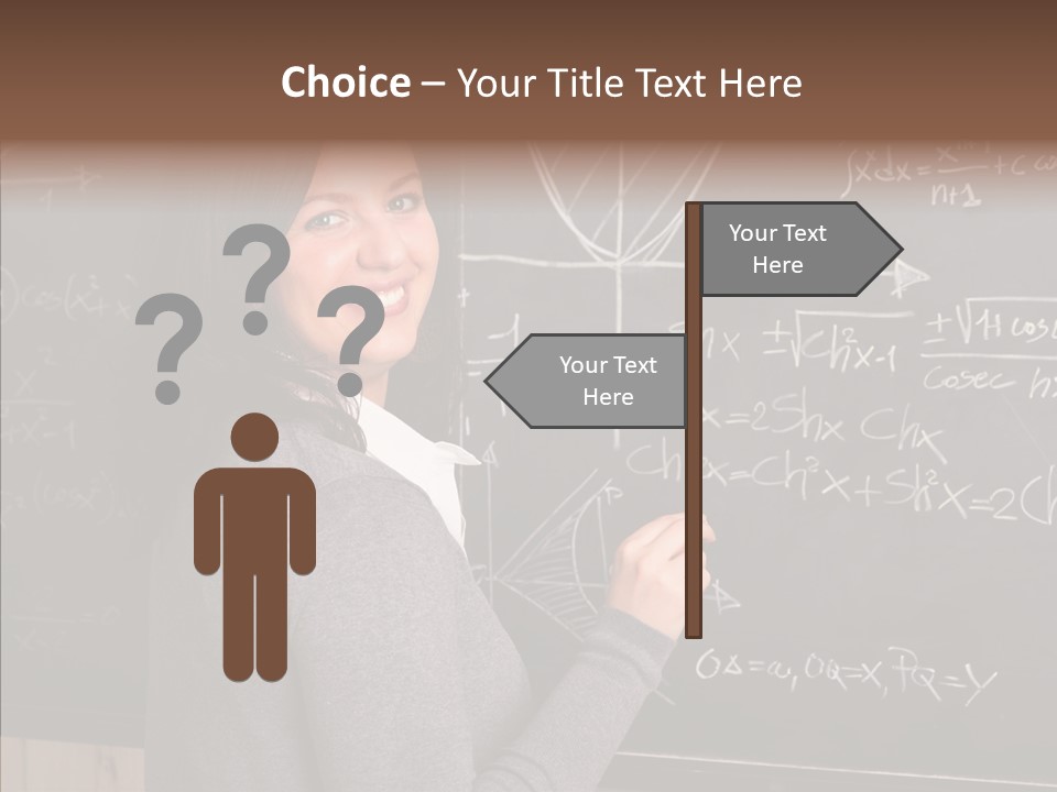 Woman School Classroom PowerPoint Template