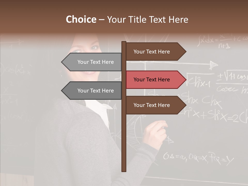 Woman School Classroom PowerPoint Template