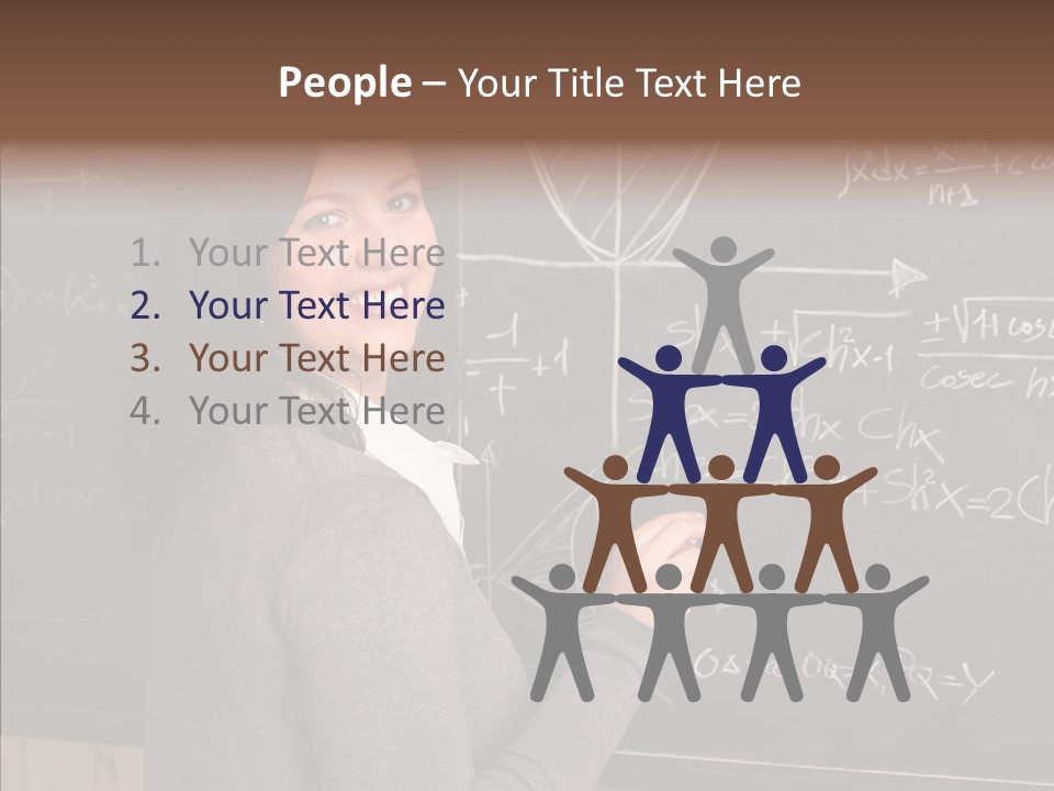 Woman School Classroom PowerPoint Template