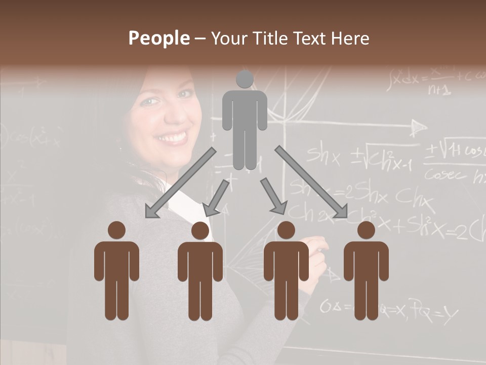 Woman School Classroom PowerPoint Template