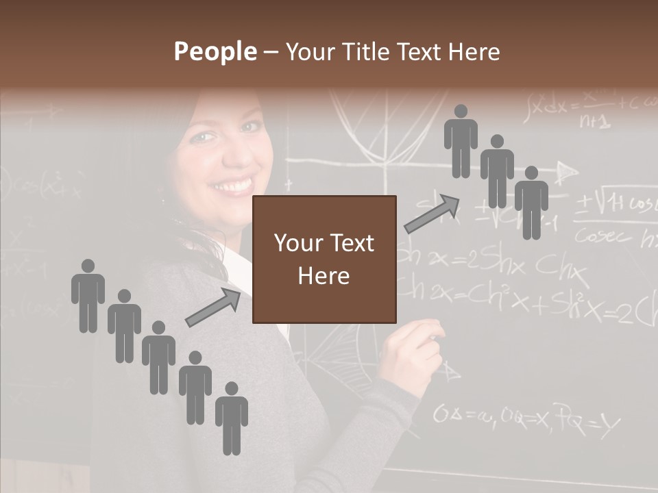 Woman School Classroom PowerPoint Template