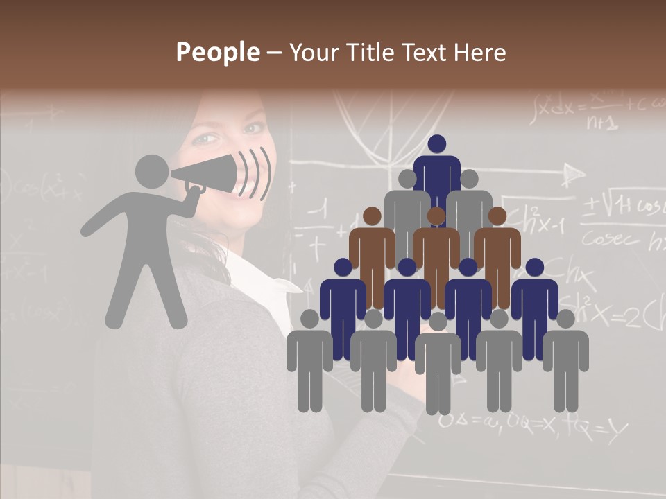 Woman School Classroom PowerPoint Template