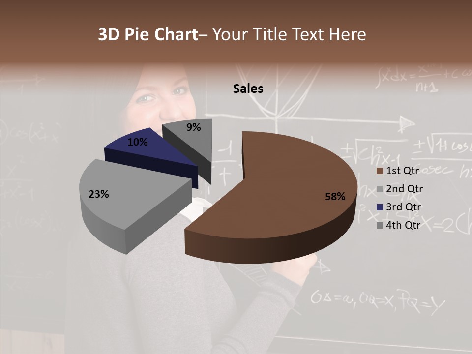 Woman School Classroom PowerPoint Template