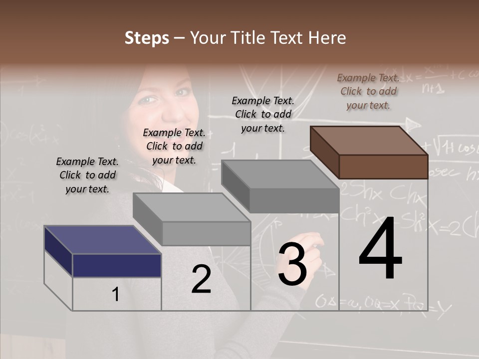 Woman School Classroom PowerPoint Template