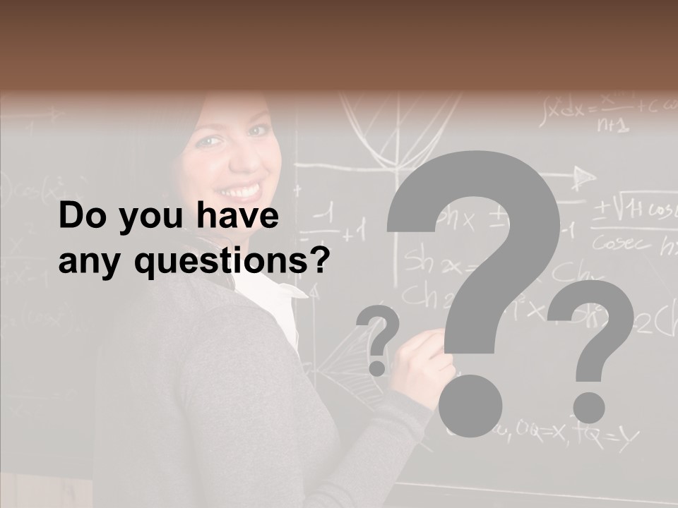 Woman School Classroom PowerPoint Template