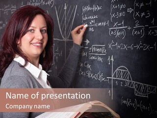 Worker Smile Teacher PowerPoint Template