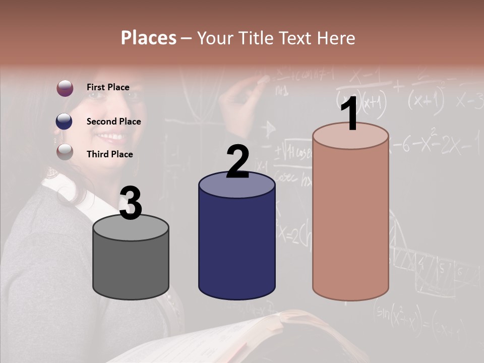 Worker Smile Teacher PowerPoint Template