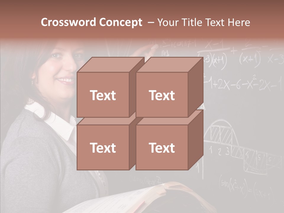 Worker Smile Teacher PowerPoint Template