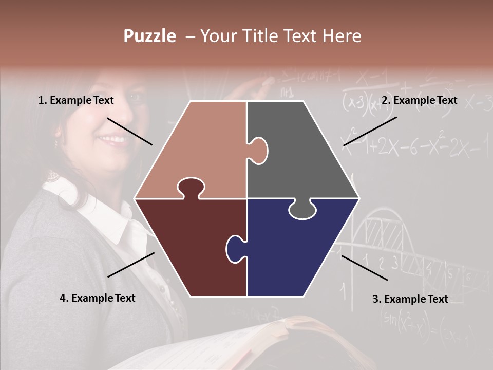 Worker Smile Teacher PowerPoint Template