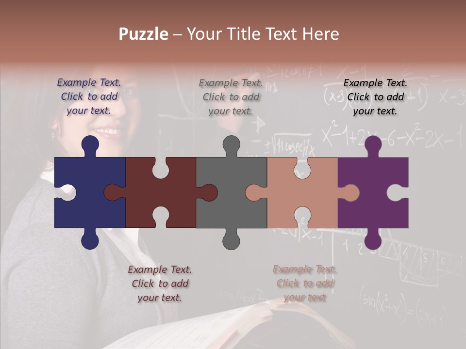 Worker Smile Teacher PowerPoint Template