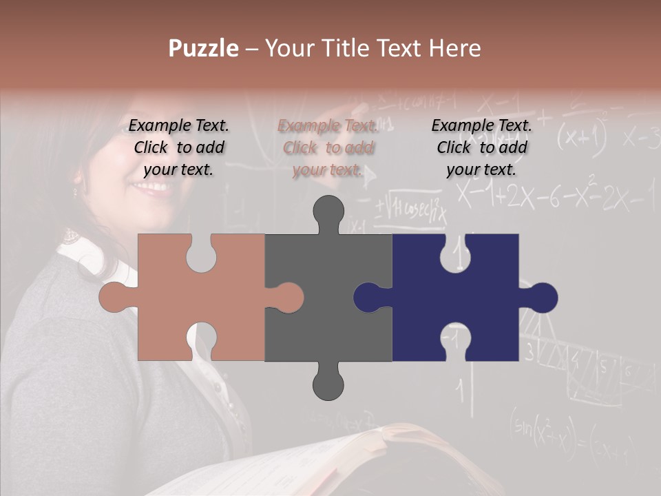 Worker Smile Teacher PowerPoint Template