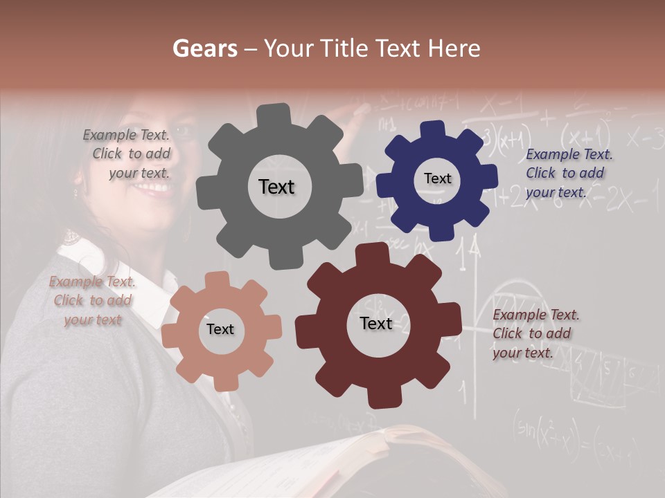 Worker Smile Teacher PowerPoint Template