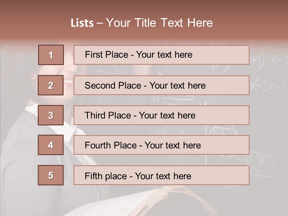 Worker Smile Teacher PowerPoint Template