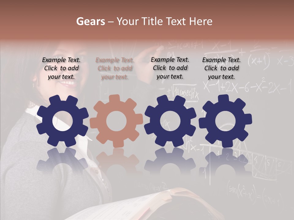 Worker Smile Teacher PowerPoint Template