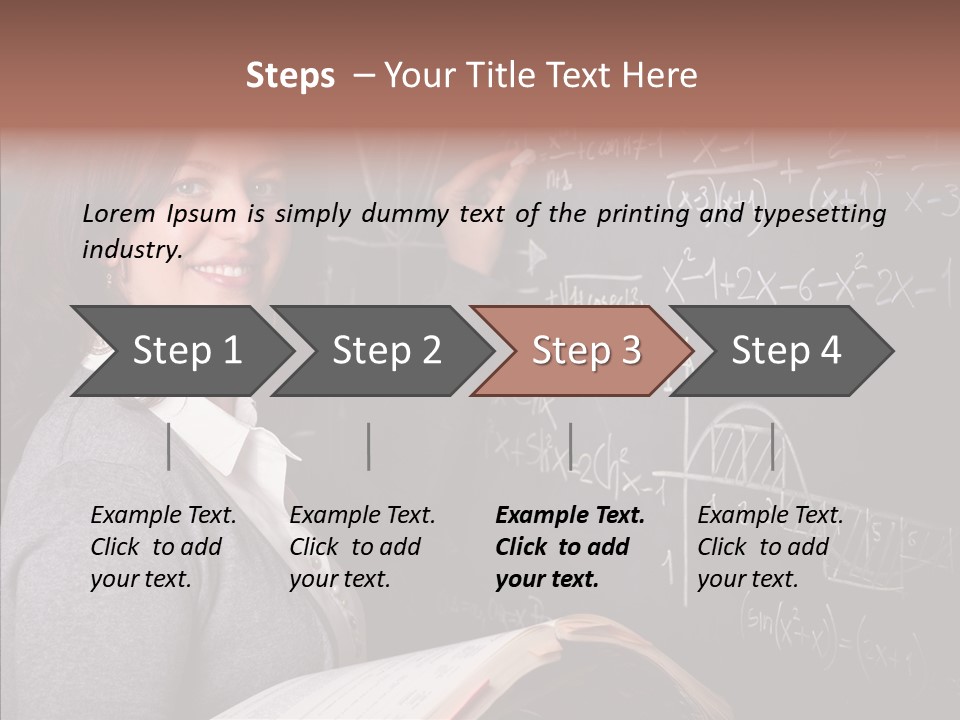 Worker Smile Teacher PowerPoint Template