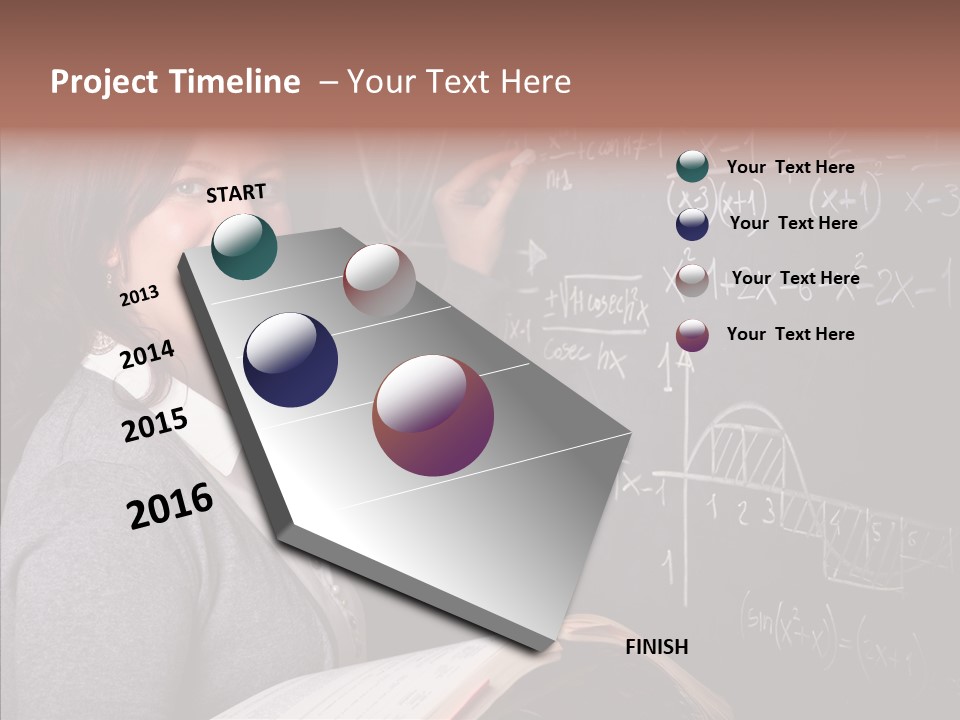 Worker Smile Teacher PowerPoint Template