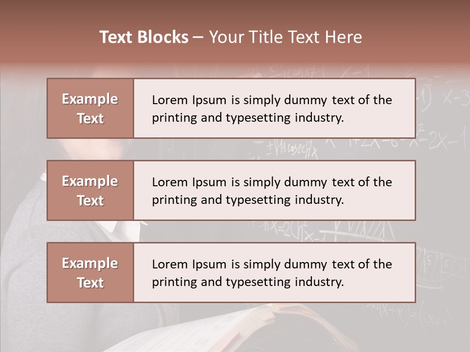 Worker Smile Teacher PowerPoint Template