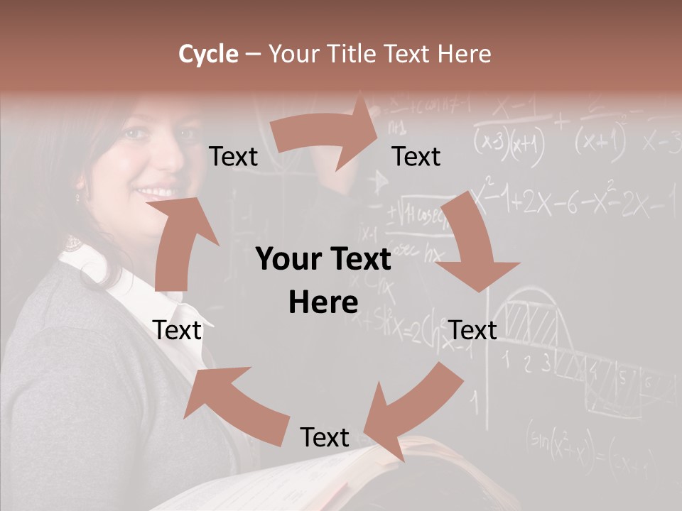 Worker Smile Teacher PowerPoint Template