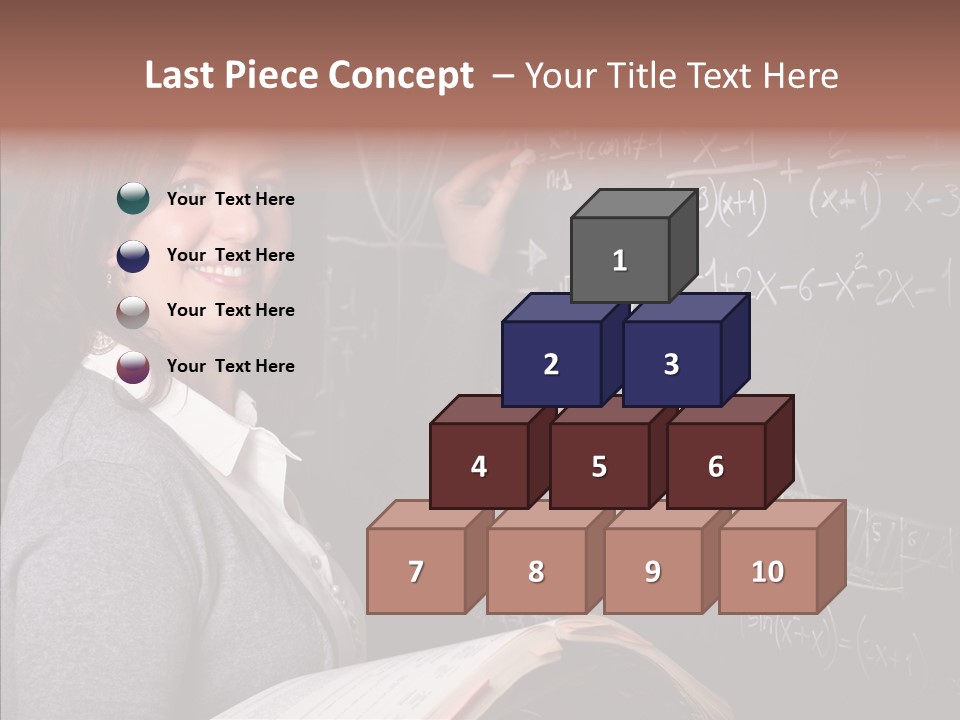 Worker Smile Teacher PowerPoint Template