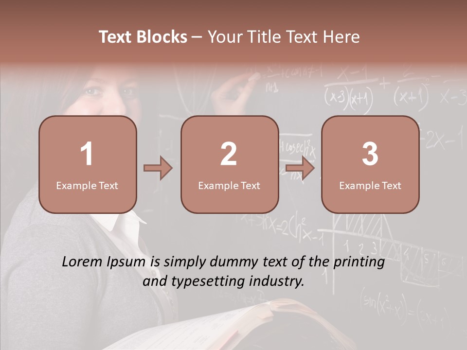 Worker Smile Teacher PowerPoint Template