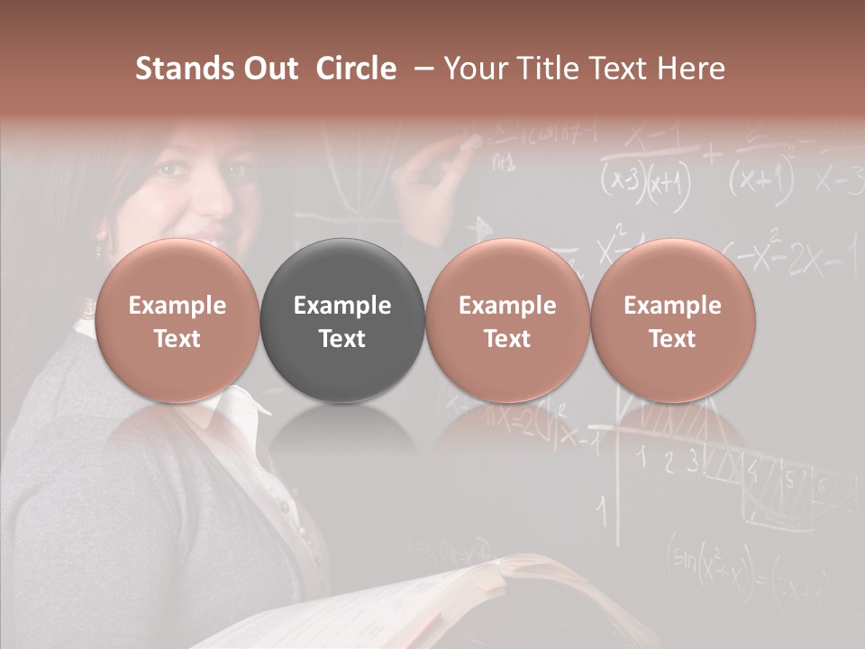 Worker Smile Teacher PowerPoint Template