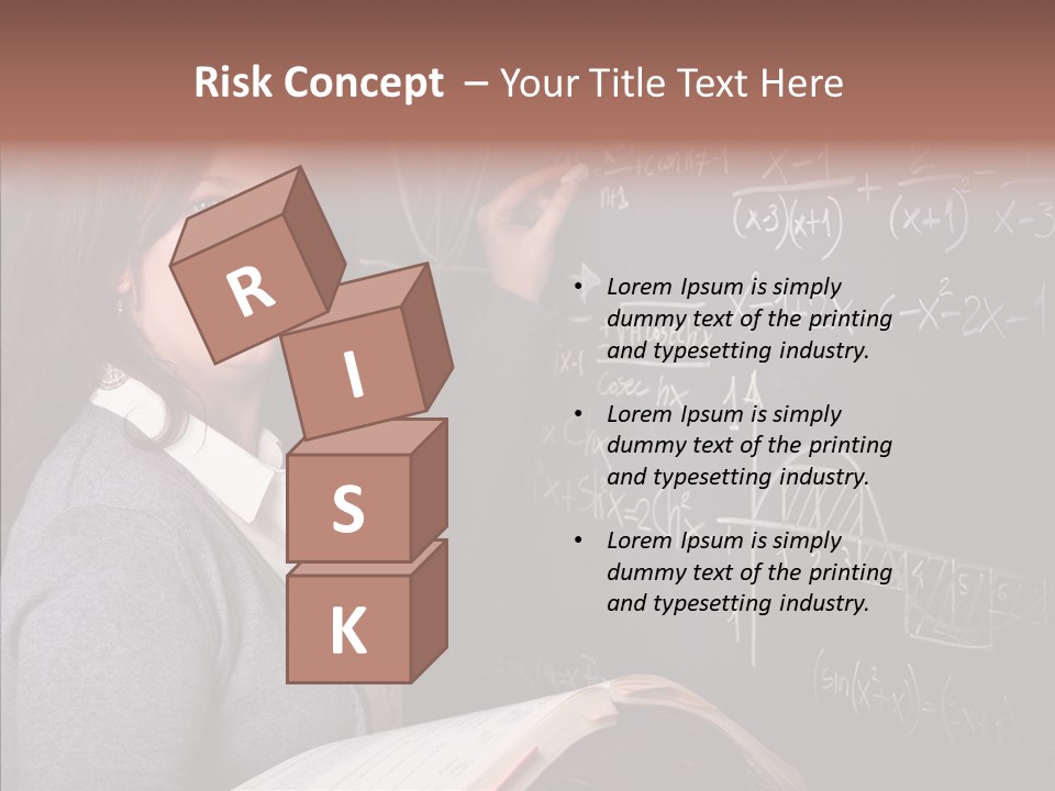 Worker Smile Teacher PowerPoint Template