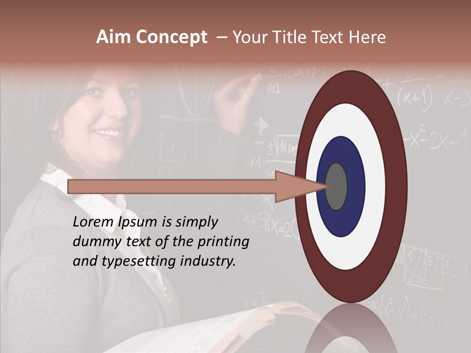 Worker Smile Teacher PowerPoint Template