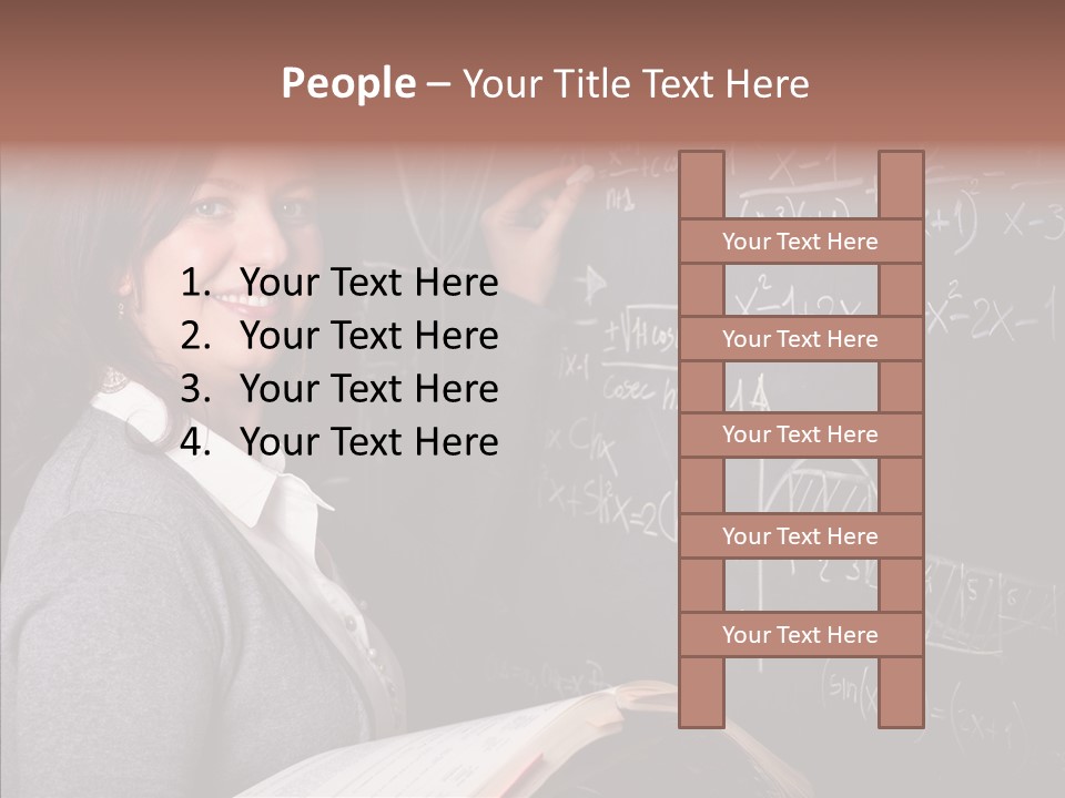 Worker Smile Teacher PowerPoint Template