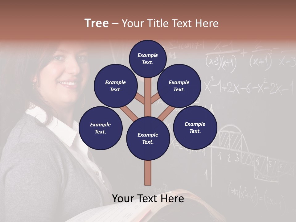 Worker Smile Teacher PowerPoint Template