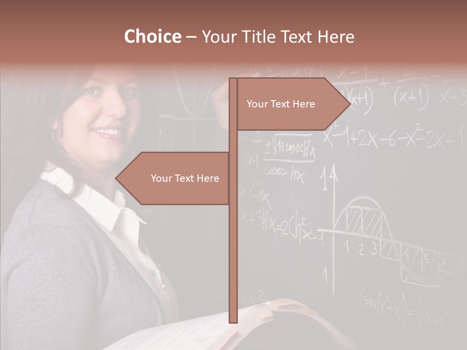 Worker Smile Teacher PowerPoint Template