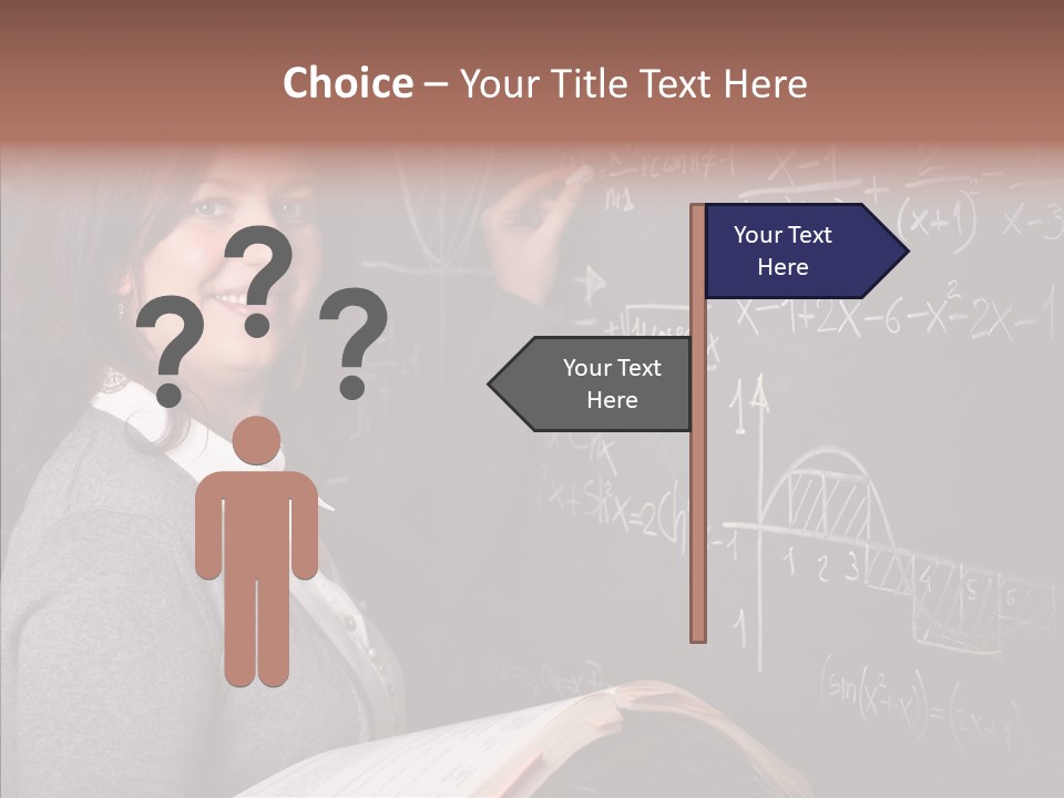 Worker Smile Teacher PowerPoint Template