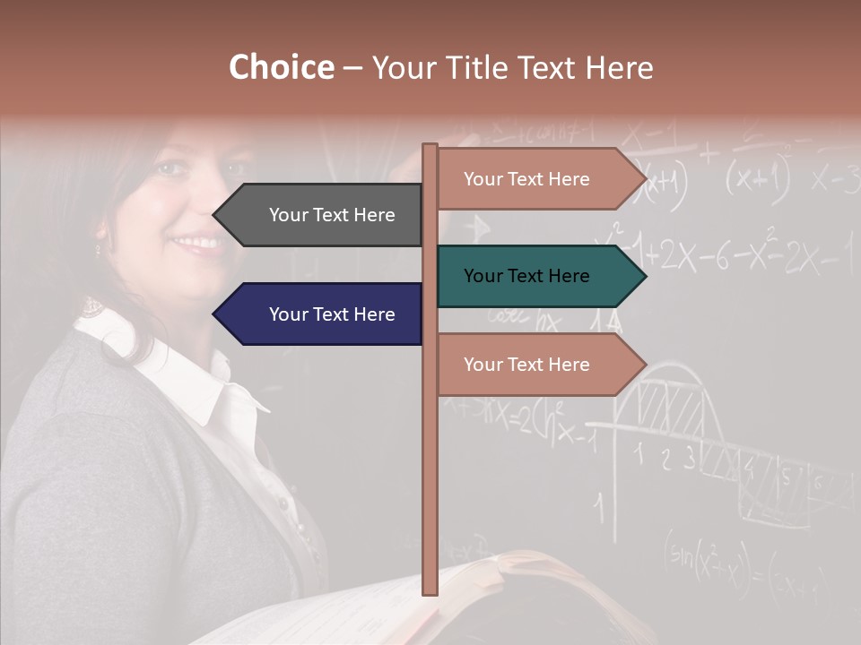 Worker Smile Teacher PowerPoint Template