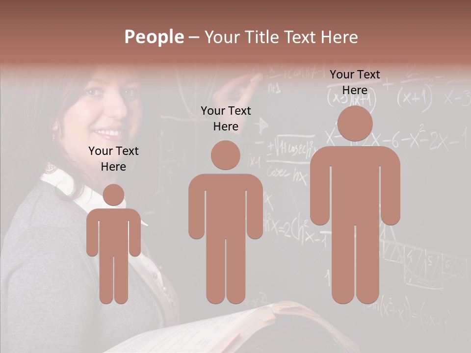 Worker Smile Teacher PowerPoint Template