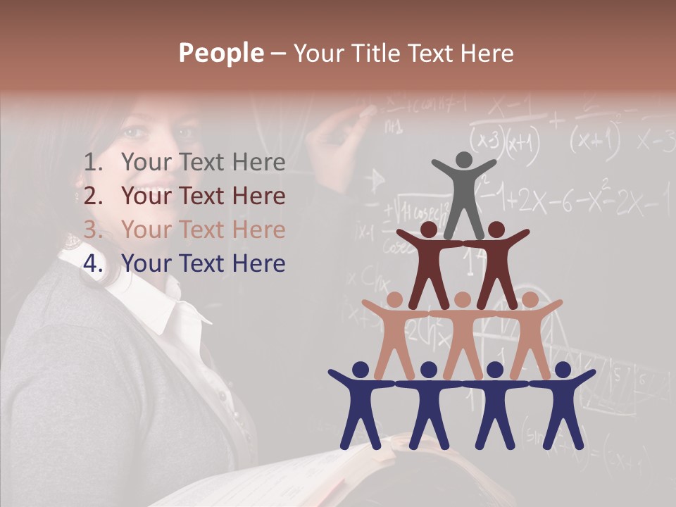 Worker Smile Teacher PowerPoint Template