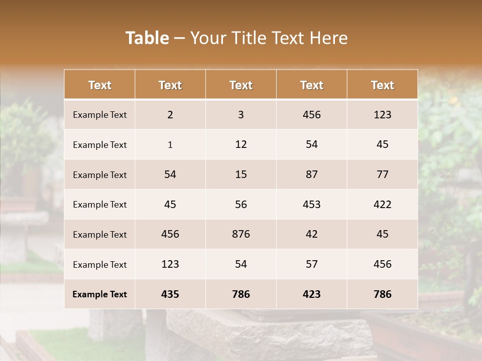 Garden Technique Japanese PowerPoint Template