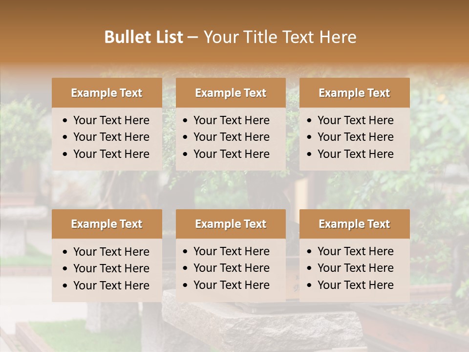 Garden Technique Japanese PowerPoint Template
